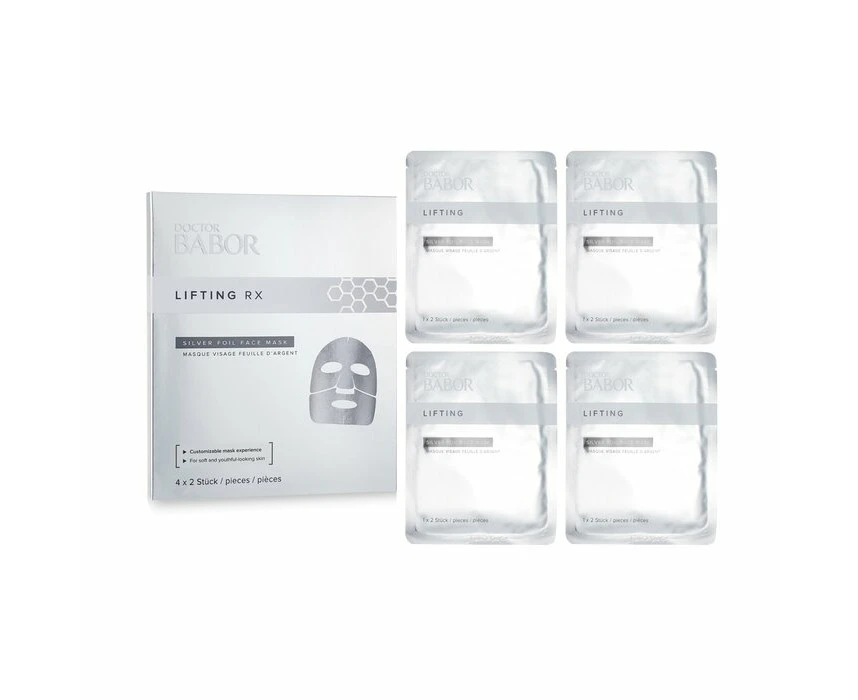 Babor Doctor Babor Lifting Rx Silver Foil Face Mask  4pcs