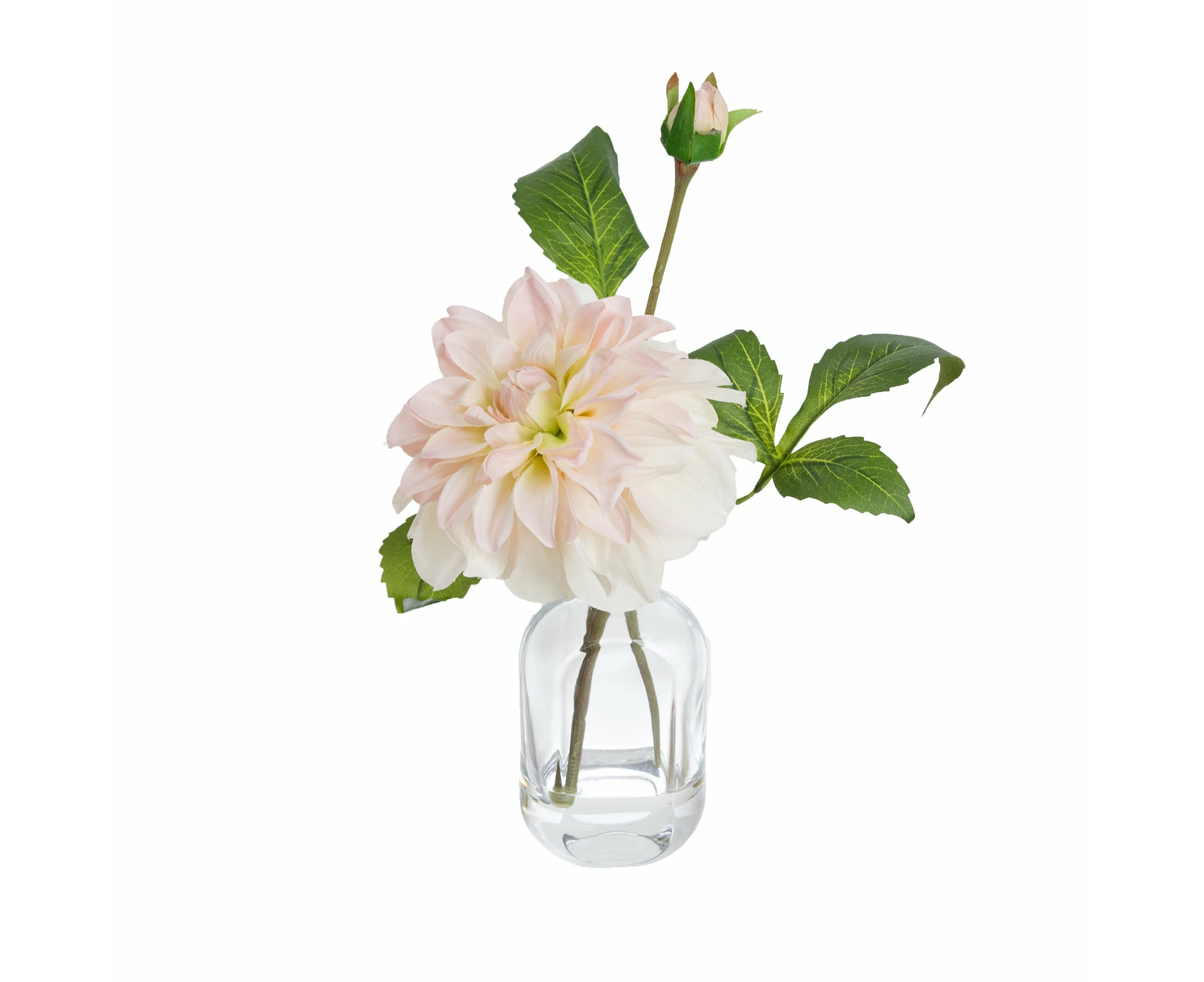 Glamorous Fusion Real Touch Mauve Dahlia 22cm Artificial Faux Plant Flower Decorative In Chanel Vase