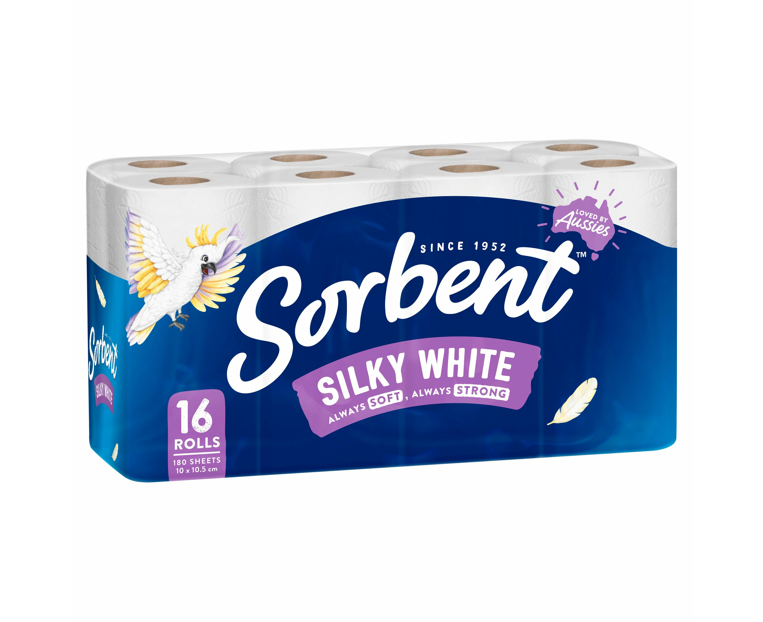 Sorbent Silky White Toilet Tissue 16PK