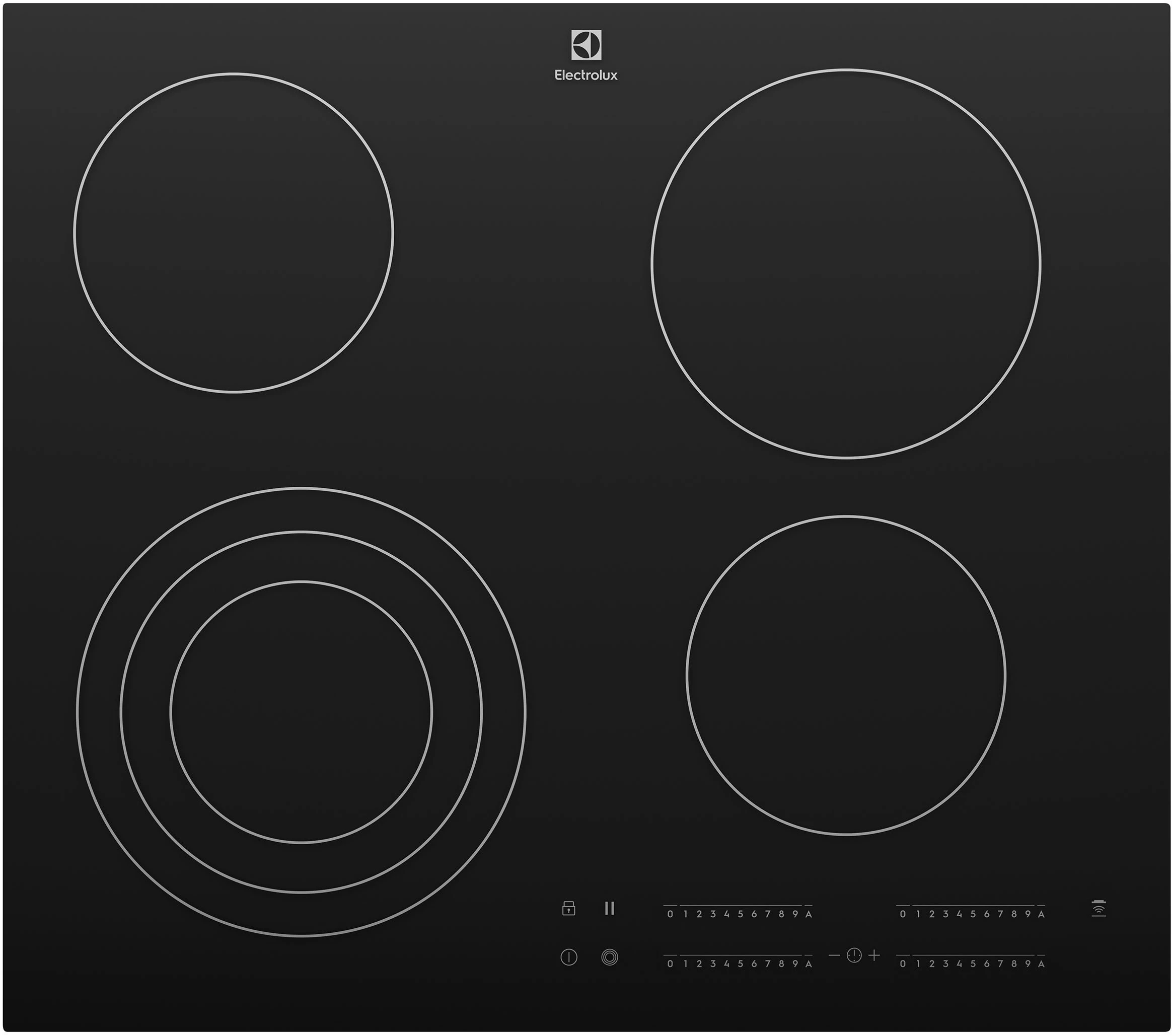 Electrolux 60cm Black Ceramic Glass Electric Cooktop EHC644BF