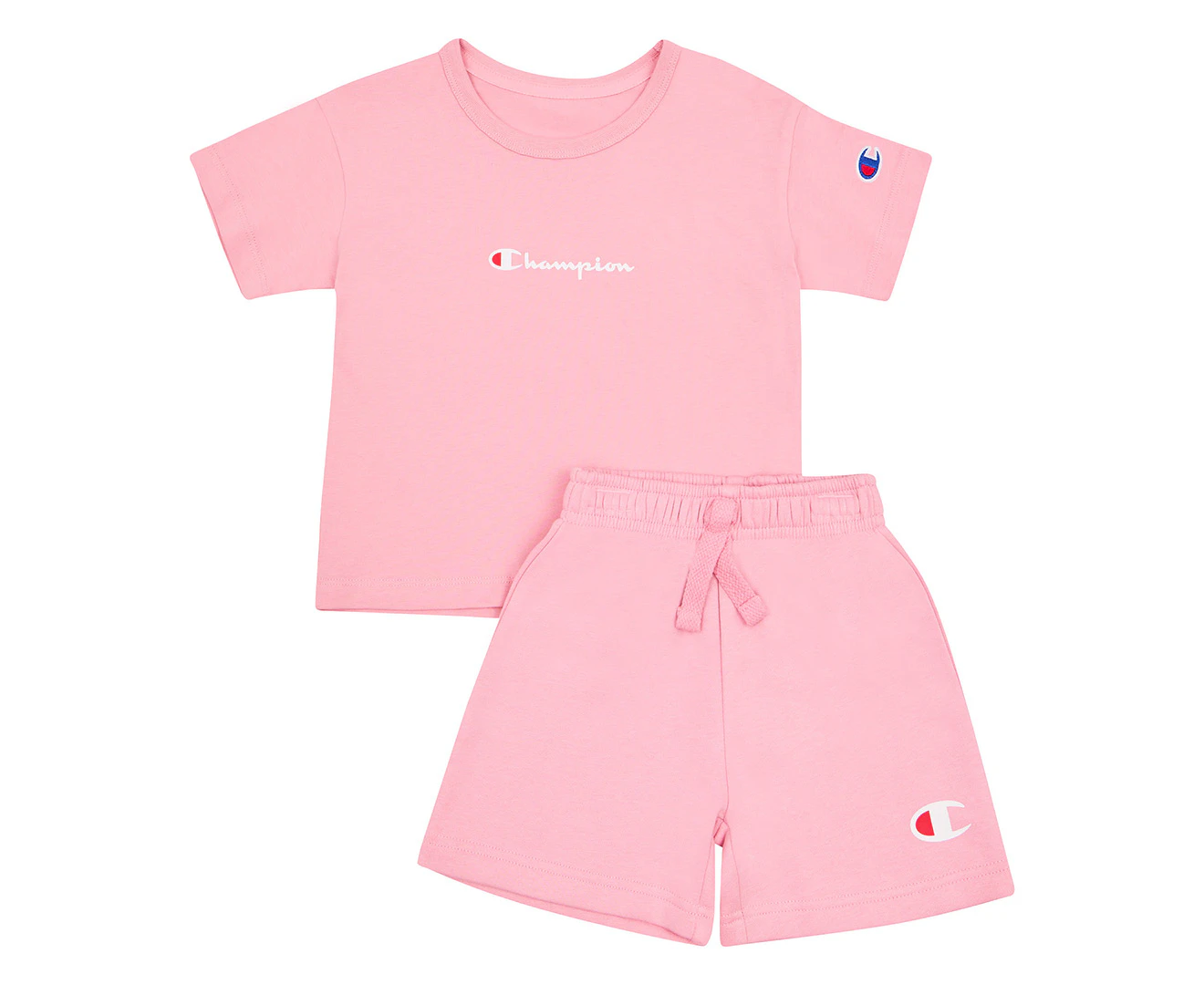 Champion Toddler 2-Piece Jersey Tee & Shorts Set - Strawberry Milkshake