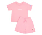 Champion Toddler 2-Piece Jersey Tee & Shorts Set - Strawberry Milkshake