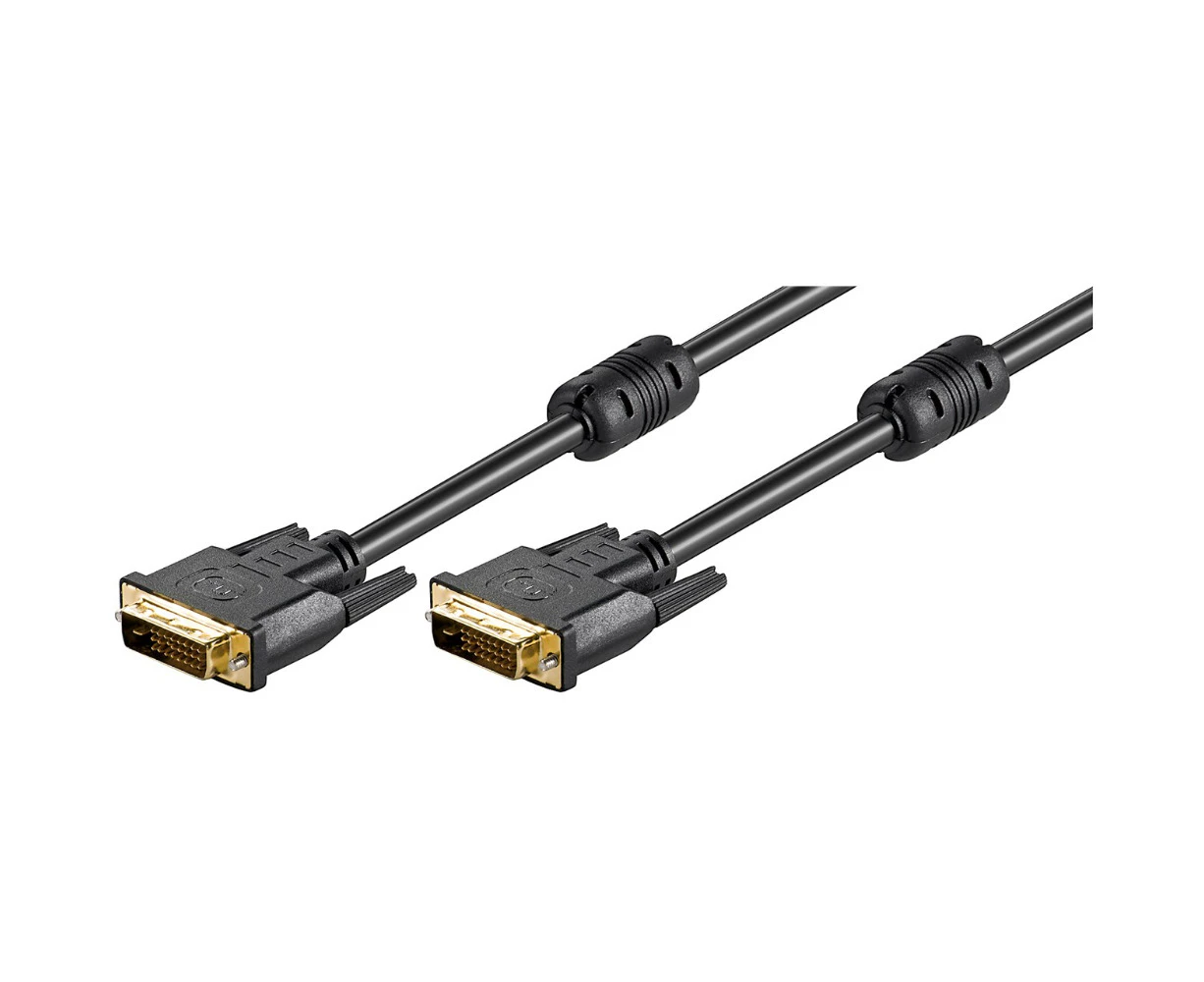 Goobay DVI-D Full HD Male Cable Dual Link Gold-Plated For PC/Projector 15m