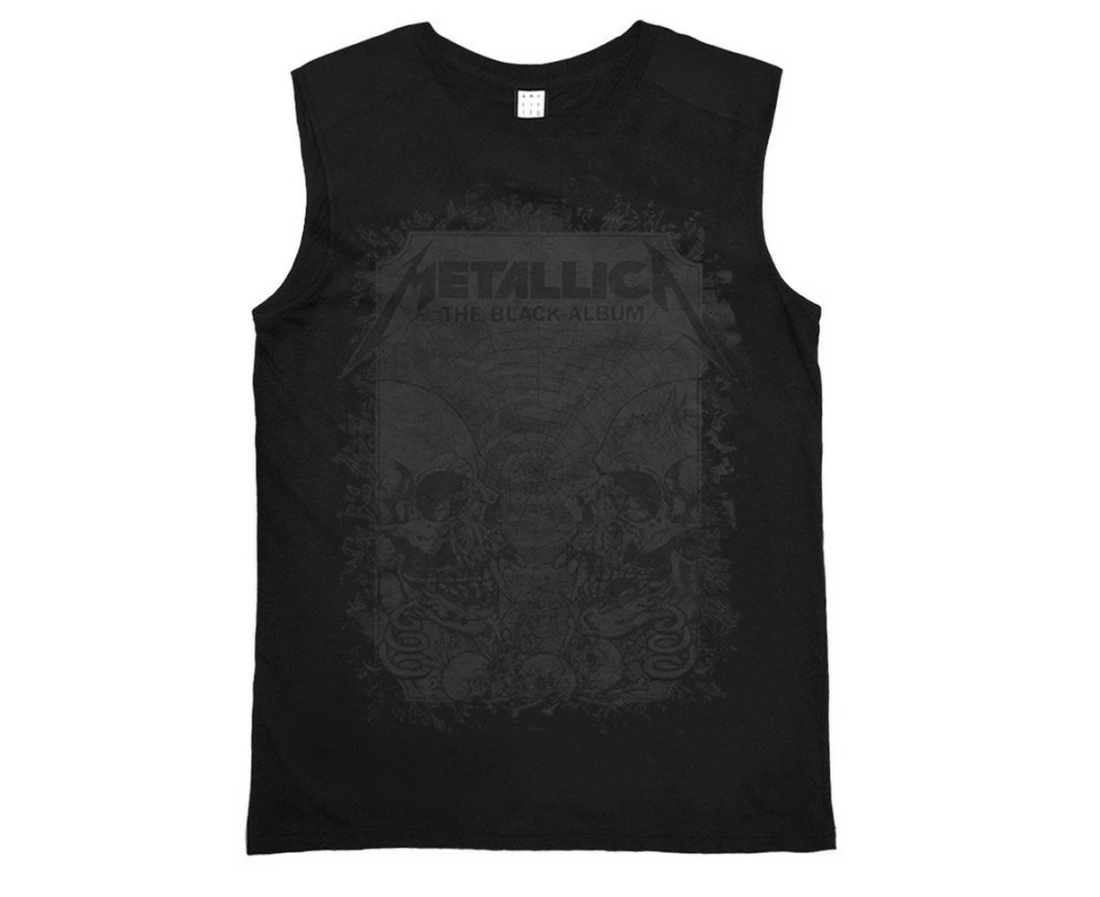 Amplified Mens Metallica The Black Album Sleeveless T-Shirt (Black) - NS5194