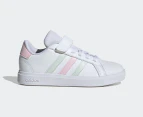 Adidas Kids' Grand Court 2.0 Sneakers - Cloud White/Crystal Jade/Clear Pink