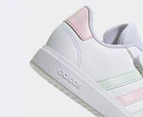 Adidas Kids' Grand Court 2.0 Sneakers - Cloud White/Crystal Jade/Clear Pink