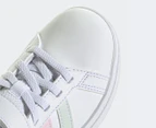 Adidas Kids' Grand Court 2.0 Sneakers - Cloud White/Crystal Jade/Clear Pink