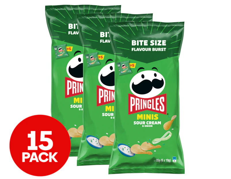 3 x Pringles Minis Sour Cream & Onion 95g