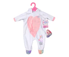 Baby Born Short Sleeve One Piece Unicorn Romper For 43cm Doll Dress Up Kids 3y+