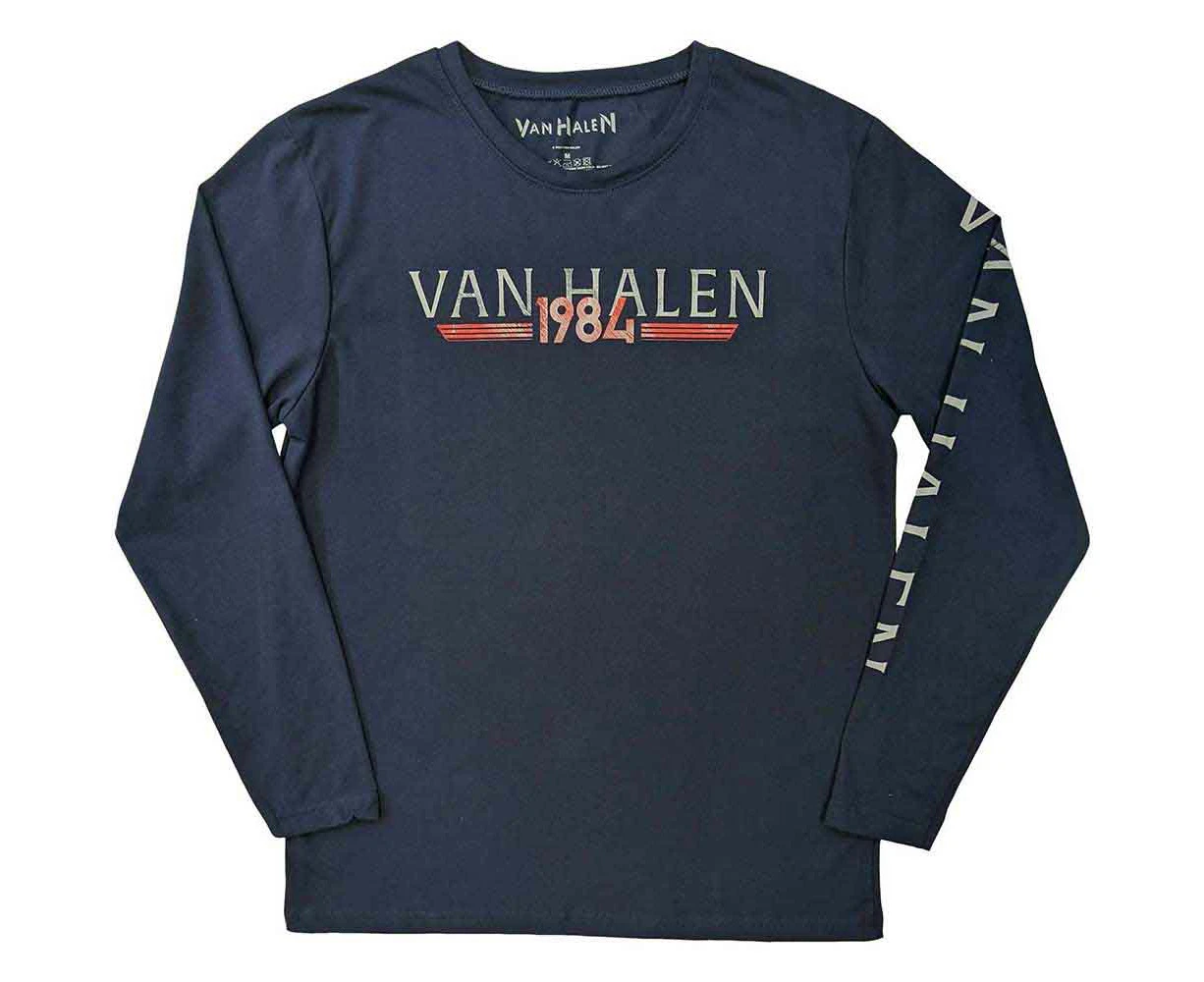 Van Halen | Official Band Long Sleeve T-Shirt | 84 Tour (Back & Sleeve Print)