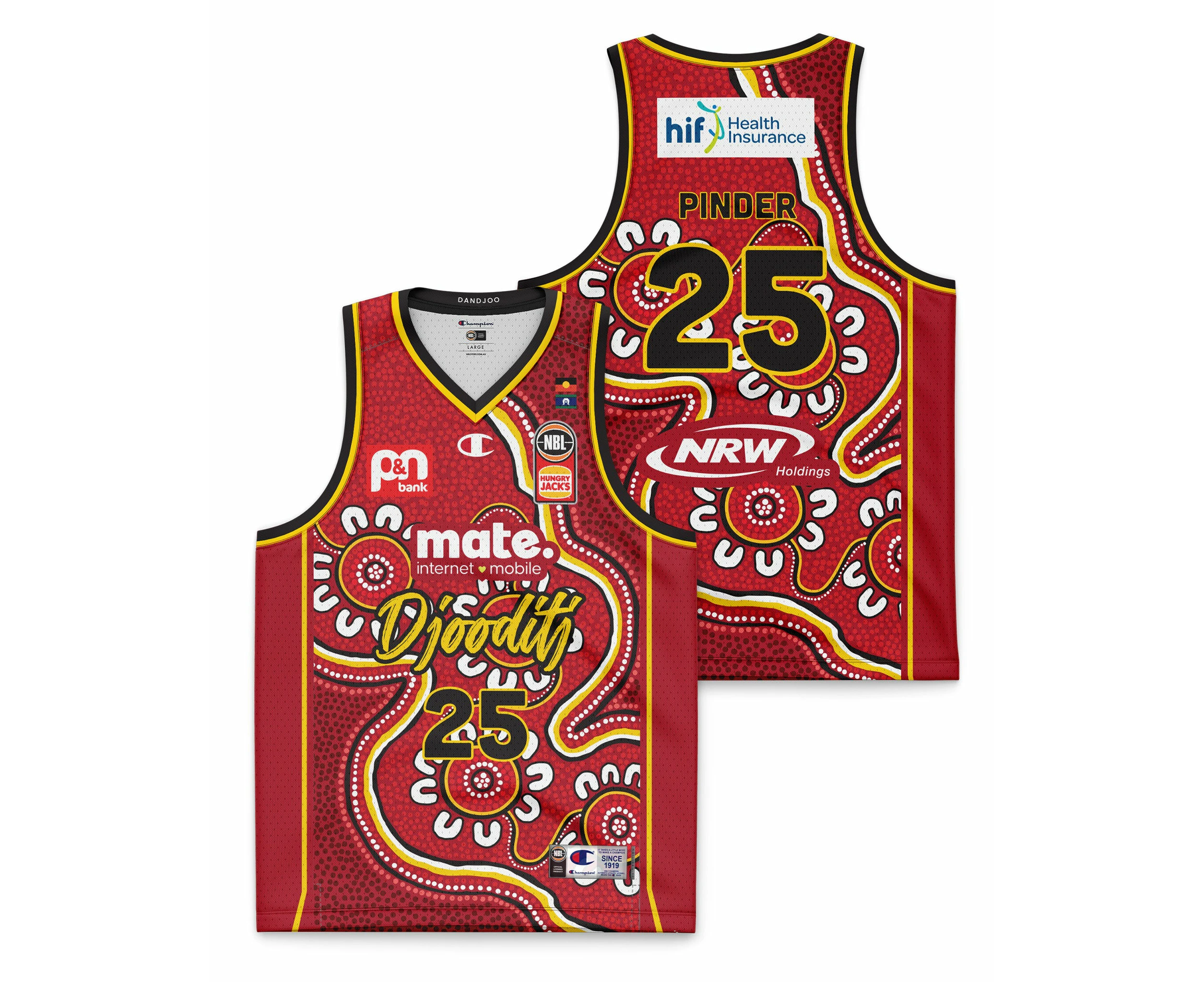 Perth Wildcats 23/24 Youth Indigenous Jersey - Keanu Pinder