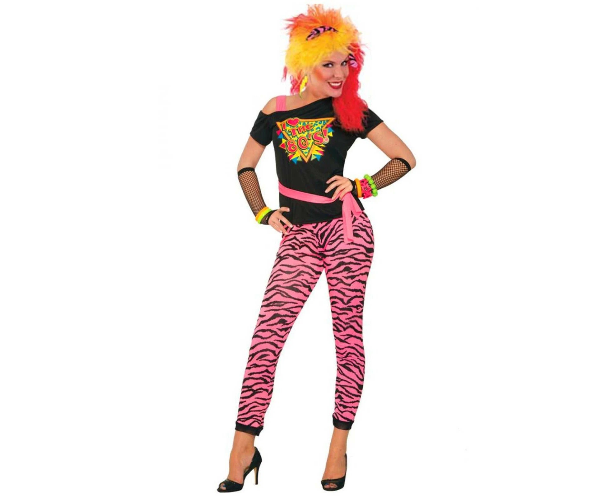 80s Wild Child Rock Chick Costume - Adult