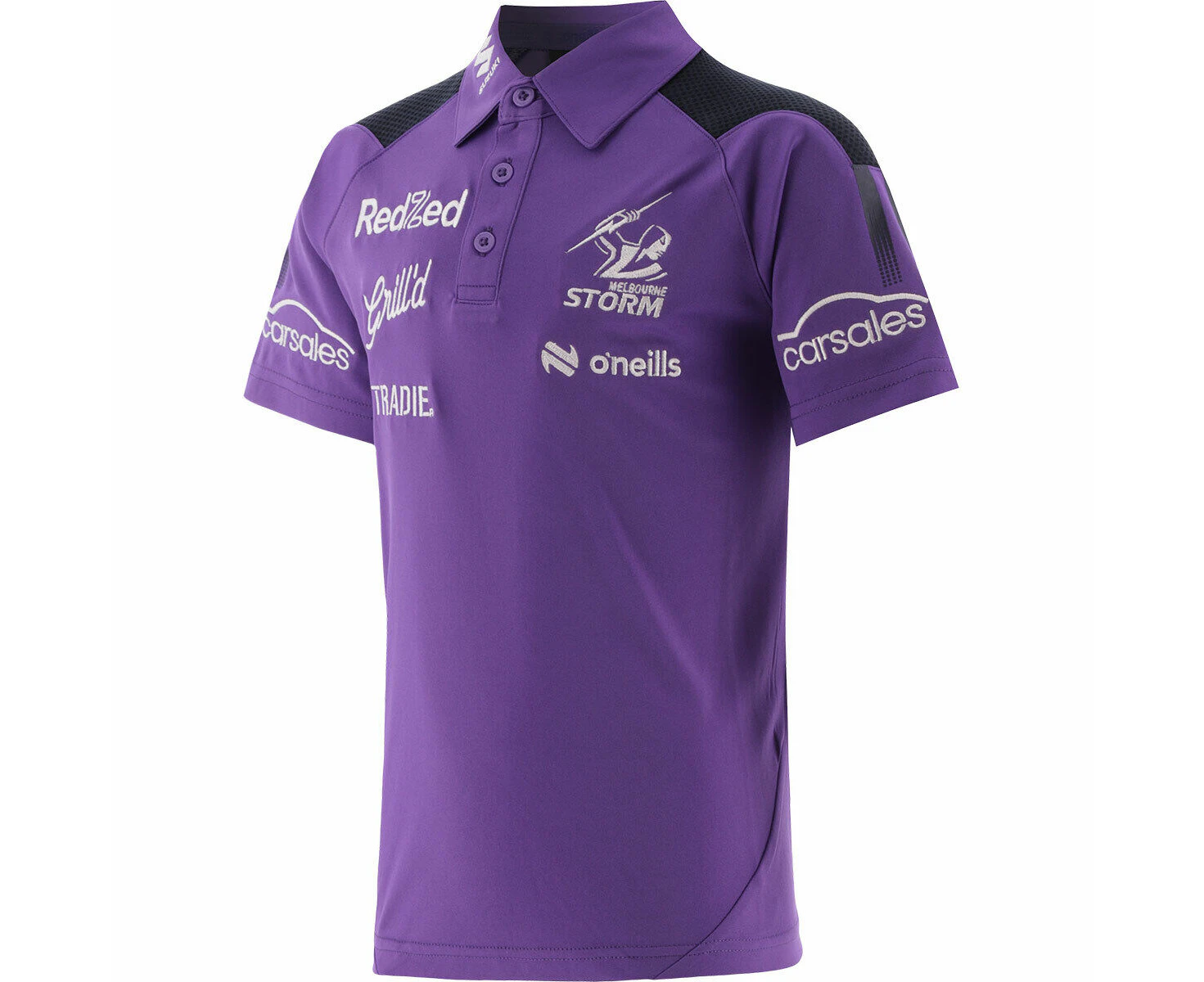 NRL 2024 Media Polo - Melbourne Storm - Purple - Youth - O'NEILLS