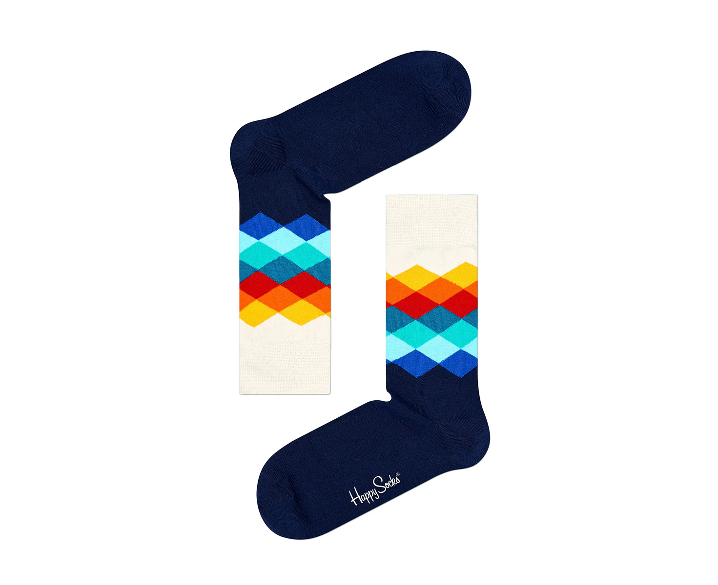 Faded Diamond Sock Navy/Multi