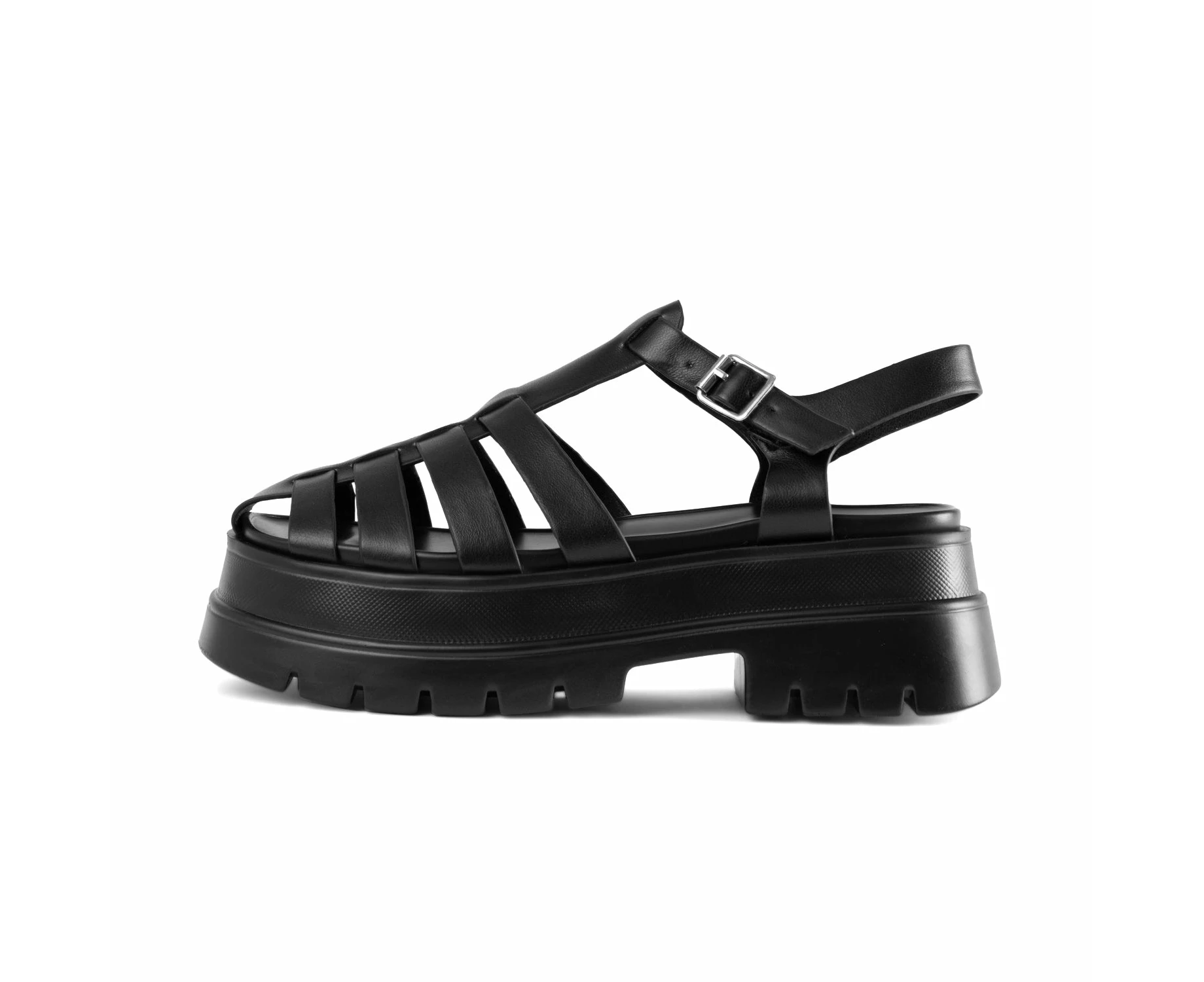 RAID Alaiya Fisherman Chunky Sandal in Black