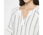 Target Linen Blend Raglan Top