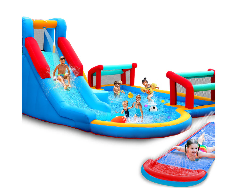 Inflatable Water Park Kids Jumping Castle Outdoor Pool Slide Bouncer Trampoline