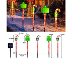 Warm LED Christmas path lights, outdoor Christmas tree stake lights,Christmas canes