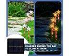 Solar Christmas Light Pile, 5-Pack Waterproof Landscape Christmas Lights - Stars - Warm Light