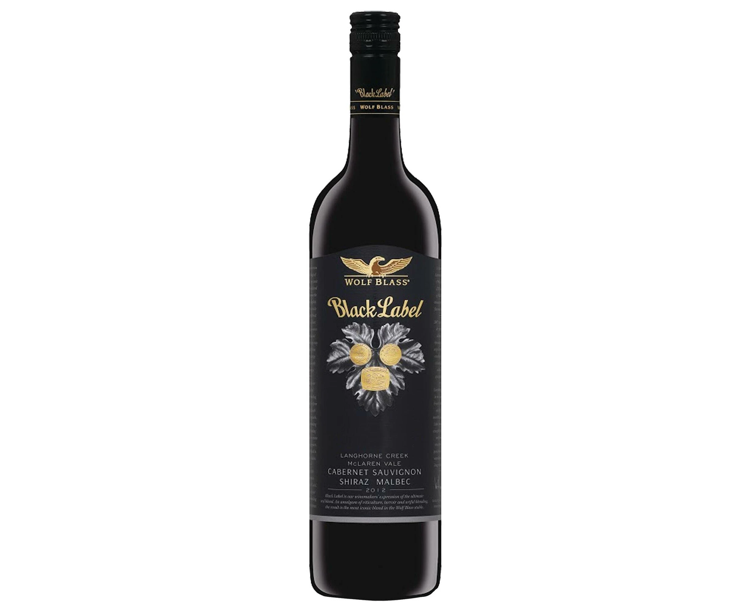 Wolf Blass Black Label Cabernet Sauvignon Shiraz Malbec 750mL Bottle