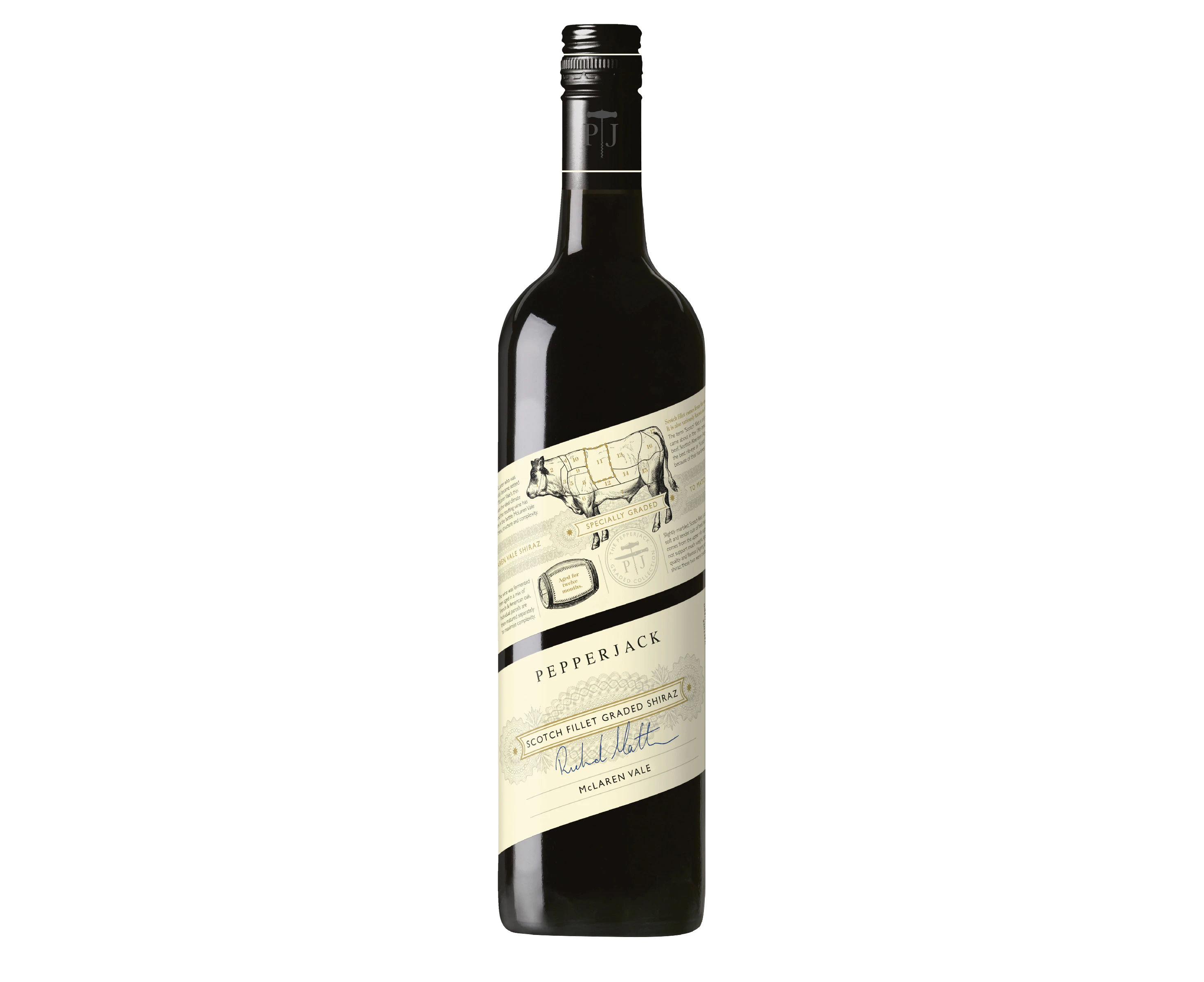 Pepperjack Porterhouse Graded Langhorne Creek Shiraz 750mL Bottle