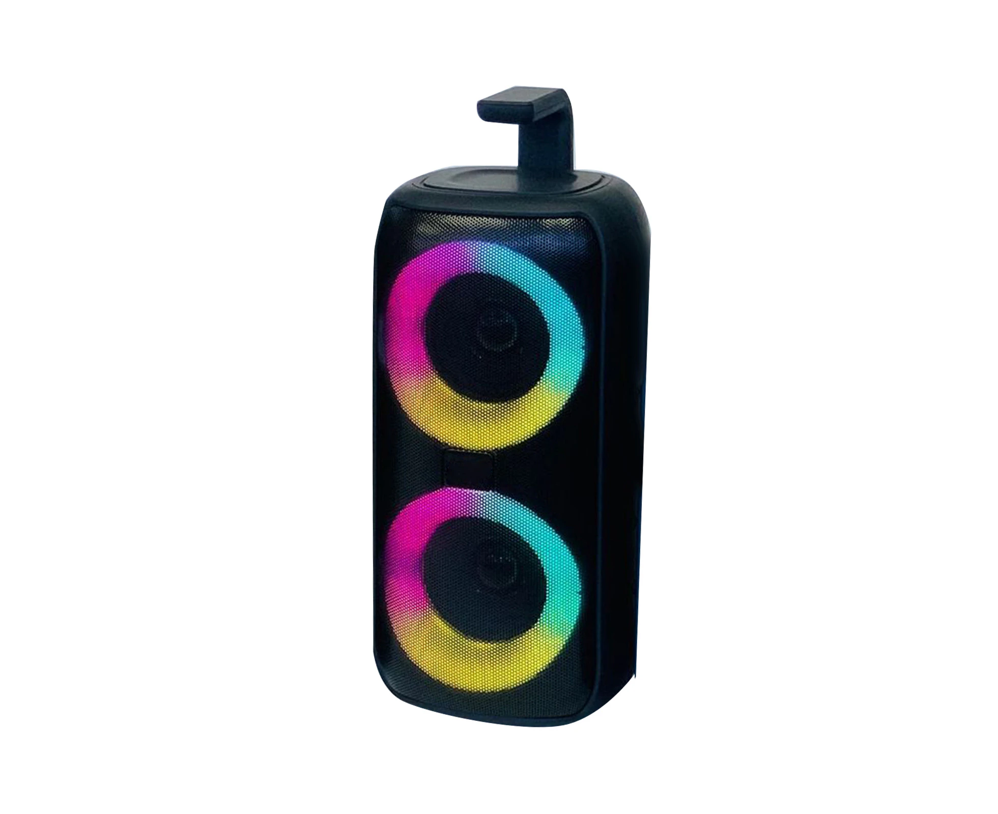 HOMCOMY A85 RGB light portable speaker outdoor portable card speaker double horn square dance radio