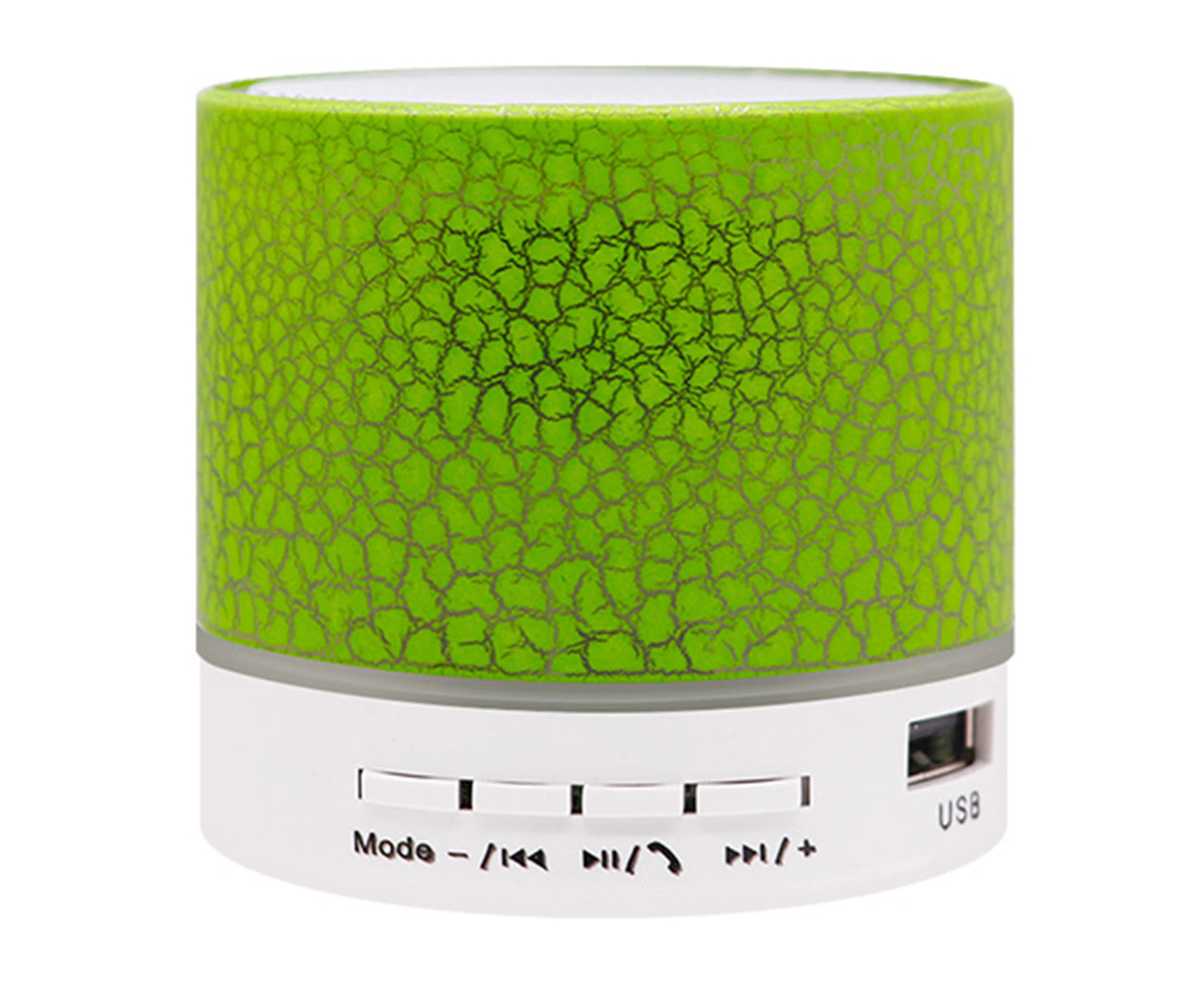 HOMCOMY A9 Crack Pattern Mini Speaker Colorful Light Support U Disk TF Card AUX Port Wireless Portable Loudspeaker Box