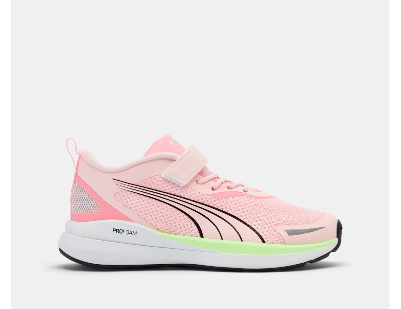 Puma Kids' Kruz AC+ Running Shoes - Frost Pink/Koral Ice/Speed Green