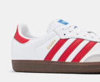 Adidas Unisex Samba OG Sneakers - Cloud White/Better Scarlet