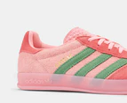 Adidas Women's Gazelle Indoor Sneakers - Semi Pink Spark/Preloved Green/Preloved Scarlet