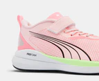 Puma Kids' Kruz AC+ Running Shoes - Frost Pink/Koral Ice/Speed Green