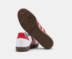 Adidas Unisex Samba OG Sneakers - Cloud White/Better Scarlet