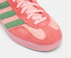 Adidas Women's Gazelle Indoor Sneakers - Semi Pink Spark/Preloved Green/Preloved Scarlet