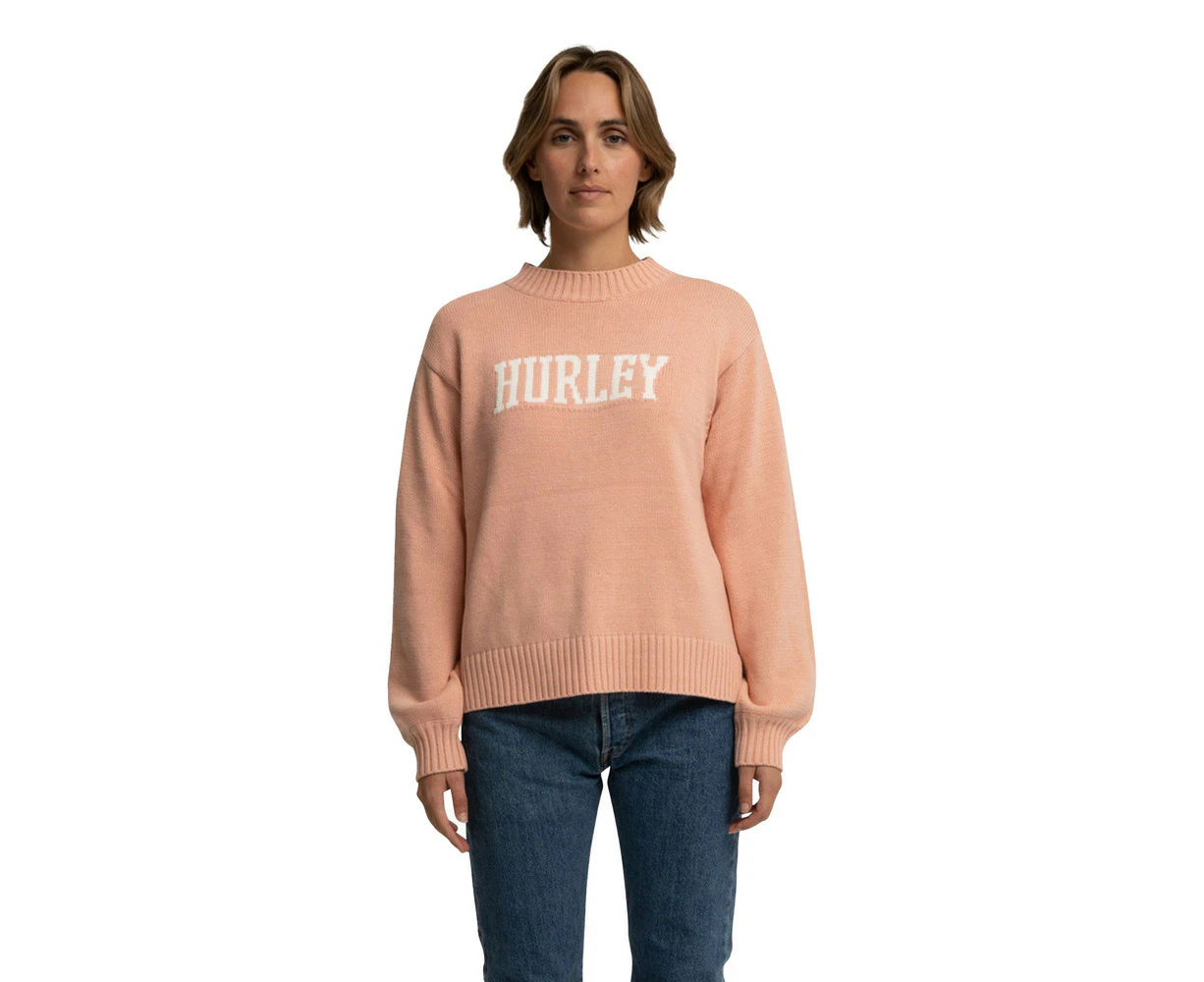 Hurley Hygge Crew Knit Womens in Muted Clay