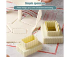 3pcs DIY Mold Multifunctional Cookie Cutter Cake Decorating Fondant Cutters Tool Linzer Fudge Pastry Decoration Baking Tool