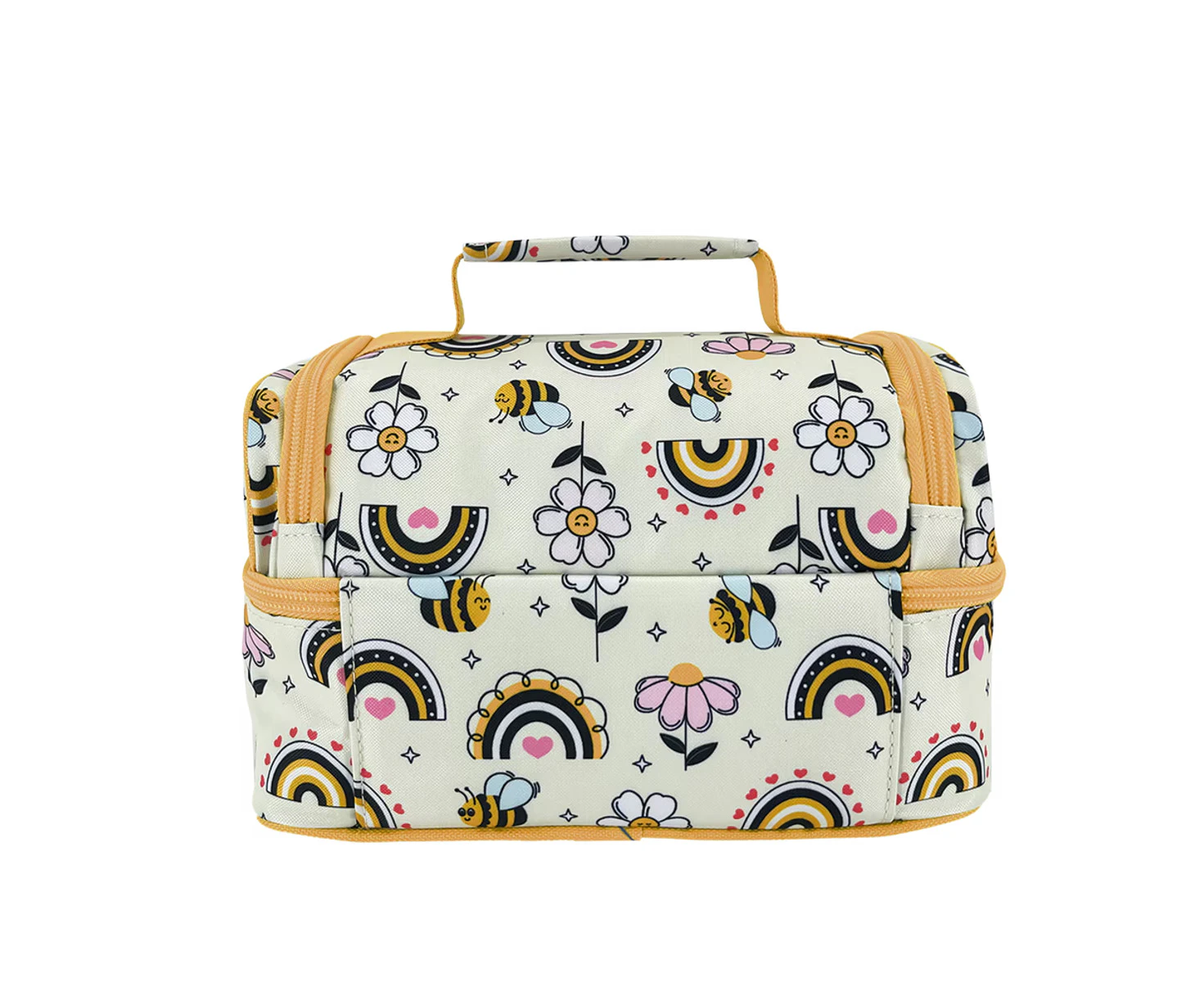 Sachi Insulated Double Decker Lunch Bag Tote Storage  Style 235 -  Busy Bees