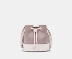 Calvin Klein Ash Bucket Bag - Taupe/White