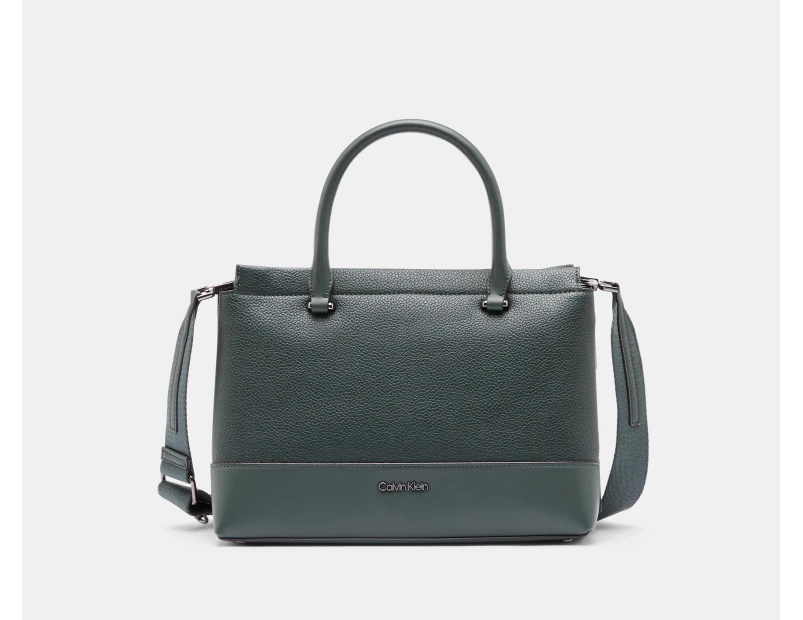 Calvin Klein Bianca Satchel Bag - Deep Forest