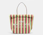 Marc Jacobs Stripe Jacquard Beach Tote Bag - Wisteria/Multi