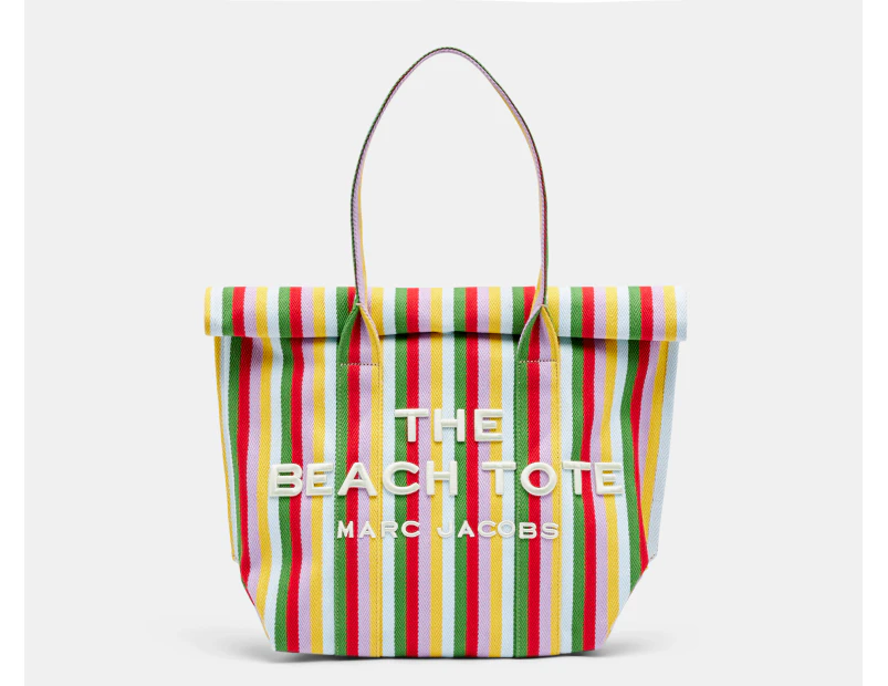 Marc Jacobs Stripe Jacquard Beach Tote Bag - Wisteria/Multi