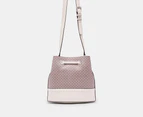 Calvin Klein Ash Bucket Bag - Taupe/White