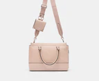 Calvin Klein Bianca Satchel Bag - Silver Mink