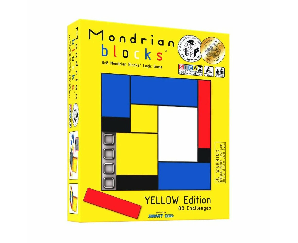 Mondrian Blocks Puzzle Game Yellow Edition