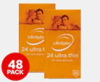 2 x 24pk LifeStyles Ultra Thin Condoms