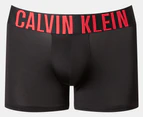 Calvin Klein Men's Intense Power Microfibre Trunks 3-Pack - Black/Grey Sky/Pompeian Red