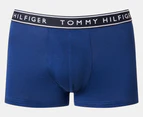 Tommy Hilfiger Men's Cotton Stretch Trunks 3-Pack - Blue Haze/Dark Blue/Navy