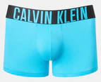 Calvin Klein Men's Intense Power Cotton Stretch Trunks 3-Pack - Peony/Black/Blue Atoll