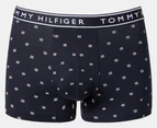 Tommy Hilfiger Men's Cotton Stretch Trunks 3-Pack - Sea Blue/Red/Navy