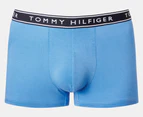 Tommy Hilfiger Men's Cotton Stretch Trunks 3-Pack - Blue Haze/Dark Blue/Navy