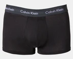 Calvin Klein Men's Cotton Stretch Low Rise Trunks 3-Pack - Charcoal Heather/Yellow/Green